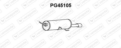 PG45105 VENEPORTE Глушитель выхлопных газов конечный