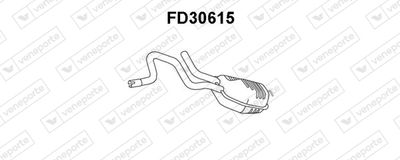 FD30615 VENEPORTE Средний глушитель выхлопных газов
