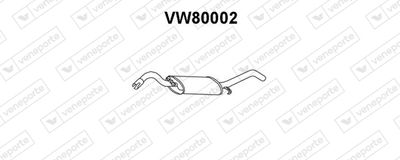 VW80002 VENEPORTE Глушитель выхлопных газов конечный