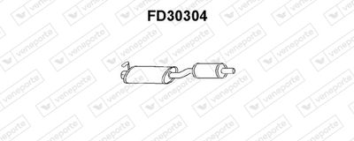 FD30304 VENEPORTE Глушитель выхлопных газов конечный