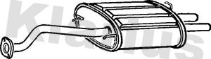 230249 KLARIUS Глушитель выхлопных газов конечный