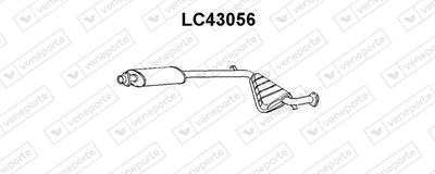 LC43056 VENEPORTE Средний глушитель выхлопных газов