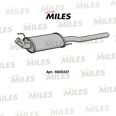 HA00337 MILES Глушитель выхлопных газов конечный