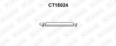 CT15024 VENEPORTE Средний глушитель выхлопных газов