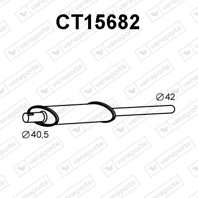 CT15682 VENEPORTE Предглушитель выхлопных газов