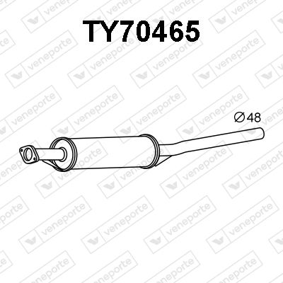 TY70465 VENEPORTE Предглушитель выхлопных газов