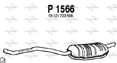 P1566 FENNO Глушитель выхлопных газов конечный