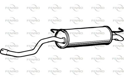 P1250 FENNO Глушитель выхлопных газов конечный