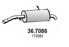 367086 ASSO Глушитель выхлопных газов конечный