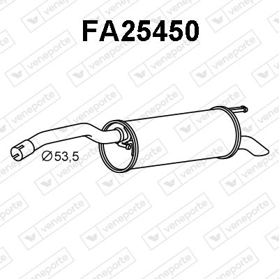 FA25450 VENEPORTE Глушитель выхлопных газов конечный