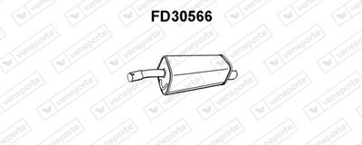 FD30566 VENEPORTE Глушитель выхлопных газов конечный