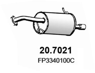 207021 ASSO Глушитель выхлопных газов конечный