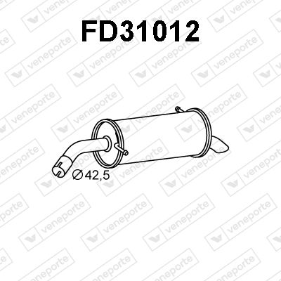 FD31012 VENEPORTE Глушитель выхлопных газов конечный