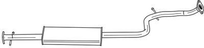 24402 SIGAM Средний глушитель выхлопных газов