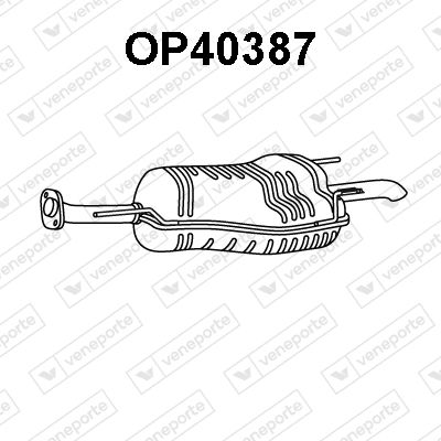 OP40387 VENEPORTE Глушитель выхлопных газов конечный