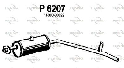 P6207 FENNO Глушитель выхлопных газов конечный
