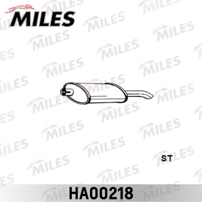 HA00218 MILES Глушитель выхлопных газов конечный