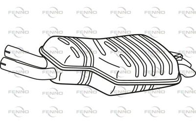 P1466 FENNO Глушитель выхлопных газов конечный