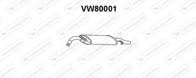 VW80001 VENEPORTE Глушитель выхлопных газов конечный
