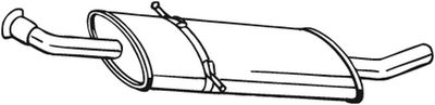175017 KLOKKERHOLM Средний глушитель выхлопных газов