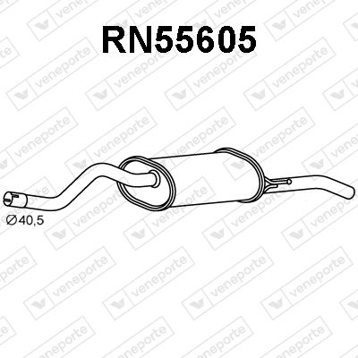 RN55605 VENEPORTE Глушитель выхлопных газов конечный