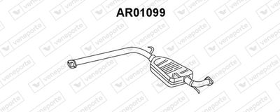 AR01099 VENEPORTE Предглушитель выхлопных газов