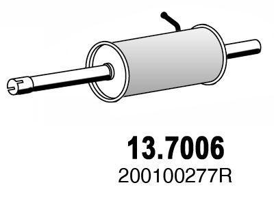 137006 ASSO Глушитель выхлопных газов конечный