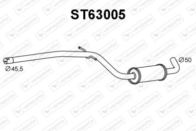 ST63005 VENEPORTE Предглушитель выхлопных газов