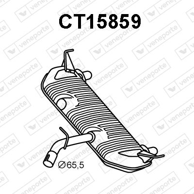 CT15859 VENEPORTE Глушитель выхлопных газов конечный