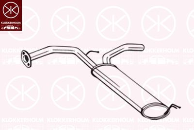 135133 KLOKKERHOLM Глушитель выхлопных газов конечный