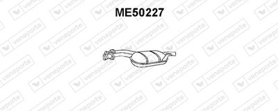ME50227 VENEPORTE Средний глушитель выхлопных газов