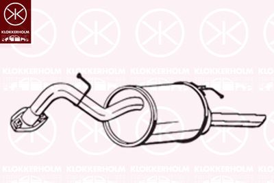 228299 KLOKKERHOLM Глушитель выхлопных газов конечный