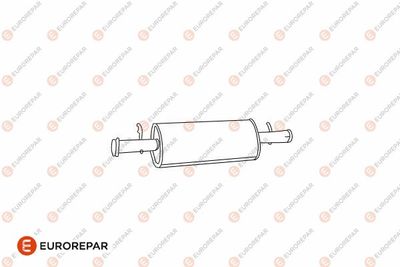 E12811S EUROREPAR Предглушитель выхлопных газов