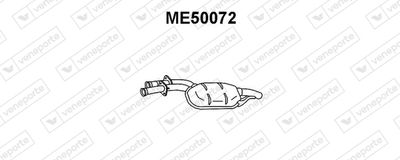 ME50072 VENEPORTE Средний глушитель выхлопных газов