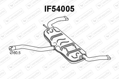 IF54005 VENEPORTE Глушитель выхлопных газов конечный