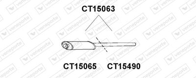 CT15063 VENEPORTE Предглушитель выхлопных газов