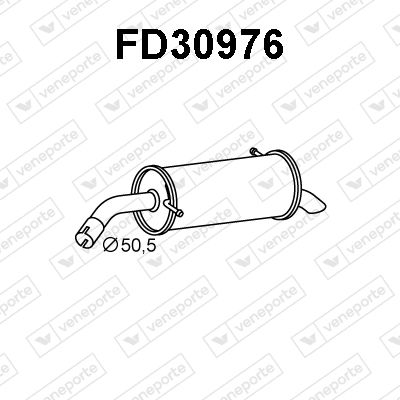 FD30976 VENEPORTE Глушитель выхлопных газов конечный