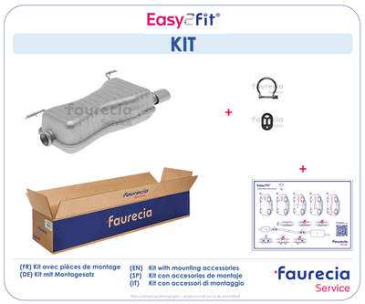 FS45557 Faurecia Глушитель выхлопных газов конечный