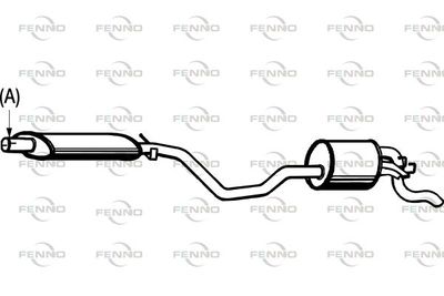 P2193 FENNO Глушитель выхлопных газов конечный