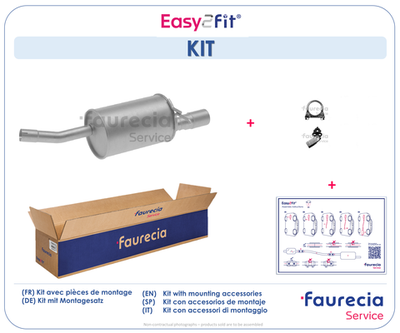 FS16049 Faurecia Глушитель выхлопных газов конечный