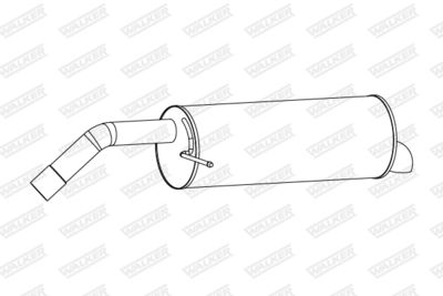 24289 WALKER Глушитель выхлопных газов конечный