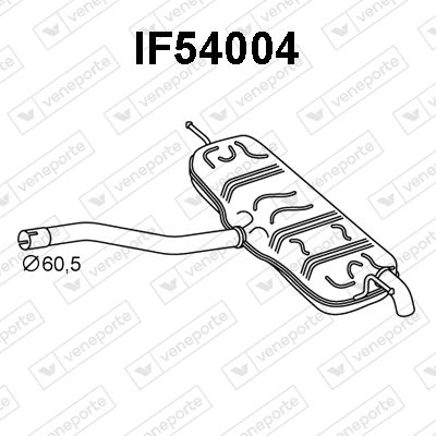IF54004 VENEPORTE Глушитель выхлопных газов конечный