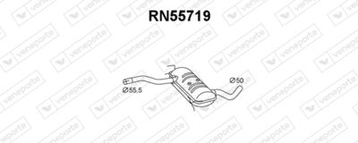 RN55719 VENEPORTE Предглушитель выхлопных газов