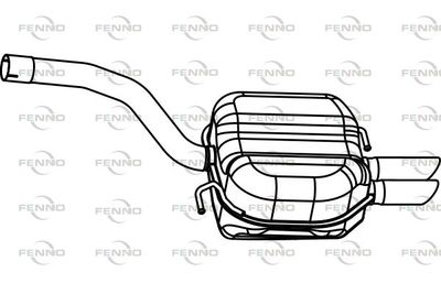 P72125 FENNO Глушитель выхлопных газов конечный