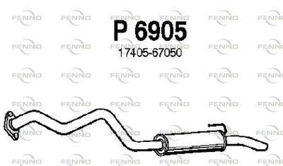 P6905 FENNO Глушитель выхлопных газов конечный