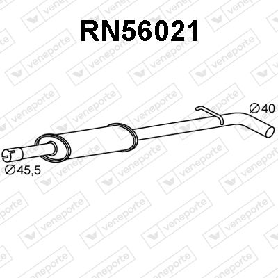 RN56021 VENEPORTE Предглушитель выхлопных газов