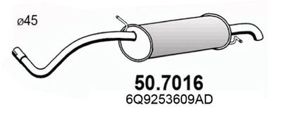 507016 ASSO Глушитель выхлопных газов конечный