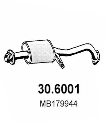 306001 ASSO Средний глушитель выхлопных газов