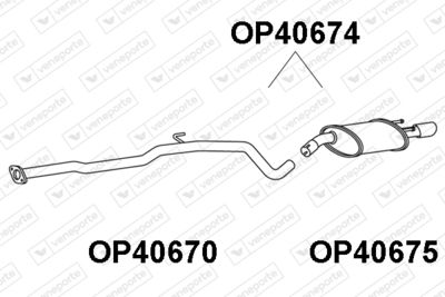 OP40674 VENEPORTE Глушитель выхлопных газов конечный