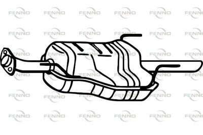 P4509 FENNO Глушитель выхлопных газов конечный